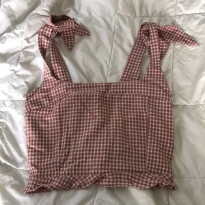 Crop top tank top, runs small